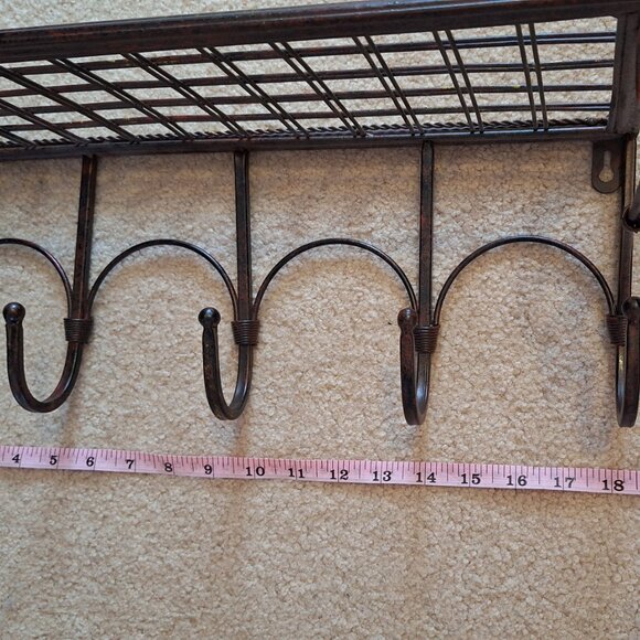 Hanging Coat Rack/Hat Shelf - Picture 4 of 5